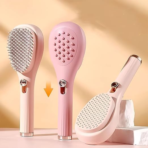 Scalp Massage Comb with Retractable Bristle