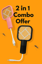 Mini Mosquito Killer Racquet Lamp 2 in 1 Combo
