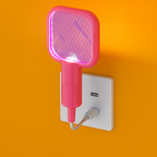 Mini Mosquito Killer Racquet Lamp 2 in 1 Combo