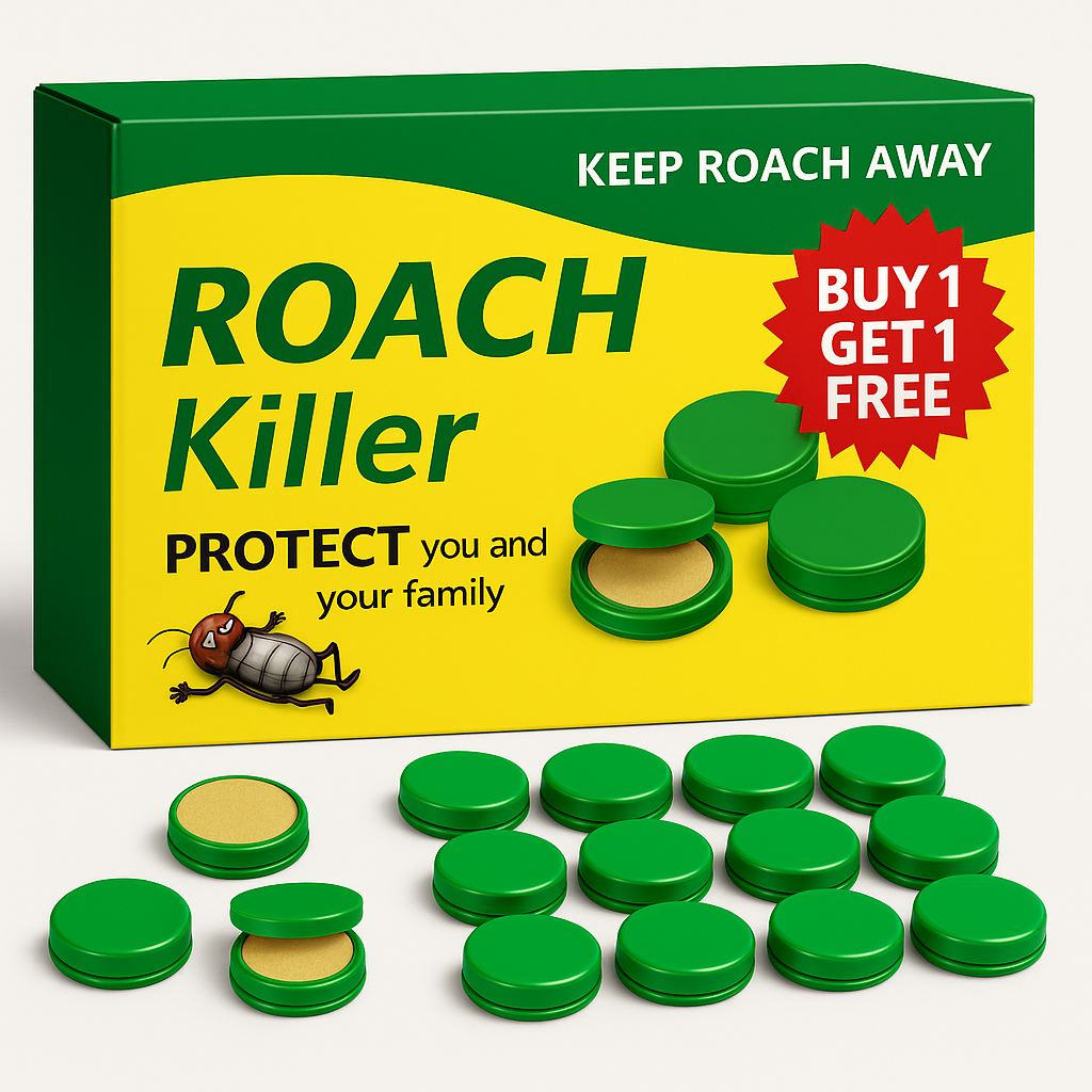 Roach Killer Gel Pods — Safe, Odorless Home Protection (Buy 1 Get 1 Free)