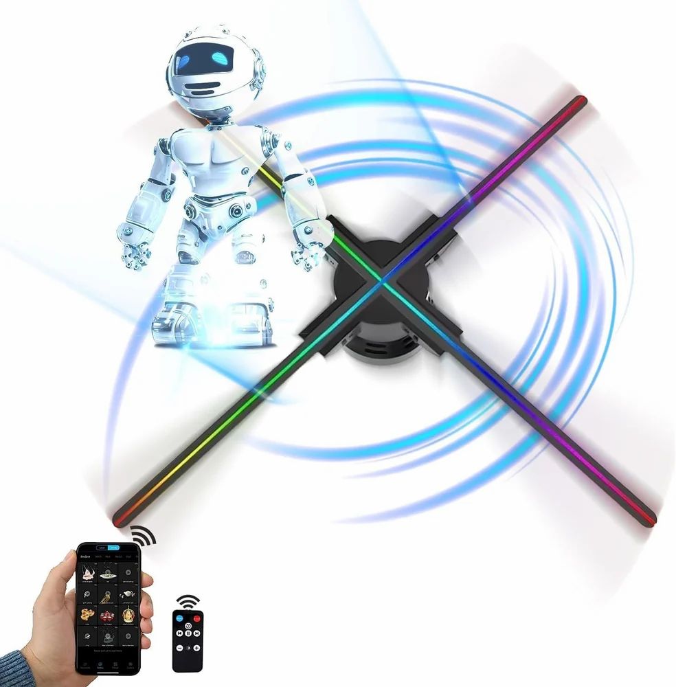 3D LED Hologram Display Fan – Realistic Floating Visuals