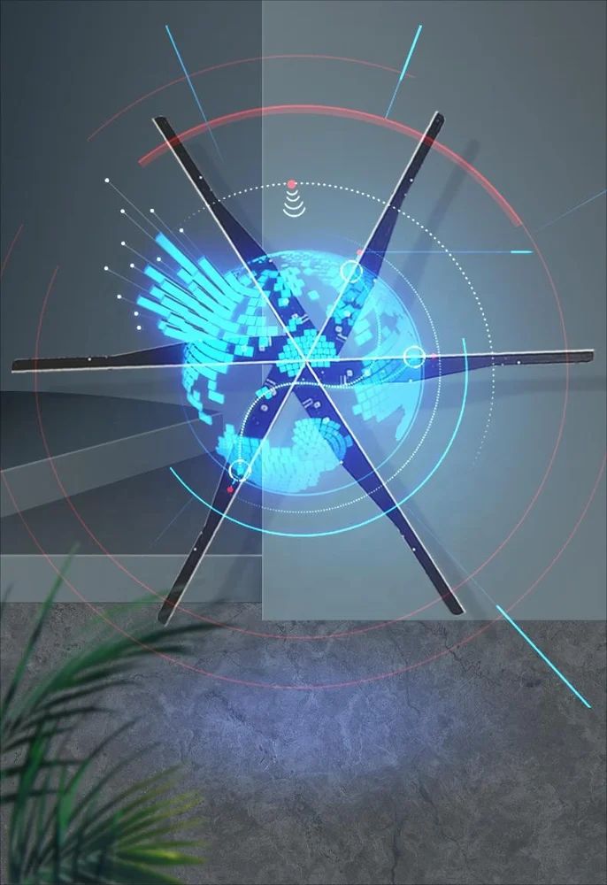 3D LED Hologram Display Fan – Realistic Floating Visuals